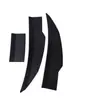 Asa Traseira Modificada para Carro Spoiler ABS Preto Completo Sem Furo Difusor Ajustável de Três Seções Asa Universal Fibra de Carbono