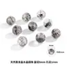 Li Cabello Negro Natural Cristal Cuentas Sueltas Pulsera de Cuentas DIY Cuentas Redondas 6/8/10mm Cuentas Cristal Accesorio de Cuenta Individual Venta al por Mayor