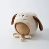 Gorro para bebé orejas de cachorro protección para recién nacido niños y niñas cálido a prueba de viento gorro para la cabeza gorro protección fontanela mes pequeño súper lindo moderno