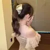 Pinza de Garra Triangular de Concha de Satén, Accesorio para el Cabello Versátil de Alta Gama de Estilo Francés de Moda para la Parte Posterior de la Cabeza
