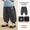 Pantalones de forro polar Kaka Panda para niños, pantalones deportivos para niños, ropa de invierno, pantalones largos de otoño e invierno para niñas, pantalones de chándal de invierno para bebé