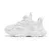 Sapatos Brancos Infantis Tênis Esportivos Brancos para Meninos 2026 Novos Sapatos com Botão Respiráveis Sapatos Brancos para Meninas