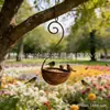 Nuevo producto transfronterizo: Comedero de Pájaros de Hierro Estilo Vintage, Cuenco Colgante para Alimentación de Pájaros al Aire Libre para Jardín, Parque, Villa y Jardinería