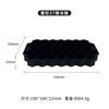 Fábrica de atacado preto silicone cubo de gelo molde de hóquei no gelo com tampa caixa de gelo FDA cross border food grade silicone cubo de gelo