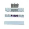 Venta caliente mercado de EE. UU. tamaño pequeño letras 7 compartimentos caja de medicinas grado alimenticio caja de medicinas de siete compartimentos con braille caja de medicinas semanal