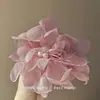 Grampo de Cabelo Floral em Renda Estilo Fada para Primavera, Versátil Presilha Tubarão Acessório de Cabelo, Presilha Elegante e de Alta Qualidade
