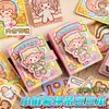 Livro de Adesivos para Vestir Mochi Pequeno Livro 2 Decoração de Menina Livro de Vestir Desenho Animado Fofo Artesanal DIY Adesivo para Vestir Pintura