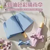 Paraguas Artístico para Mujer, Doble Uso para Sol y Lluvia, Paraguas Plegable Estilo Ins con Recubrimiento Negro, Protección UV, Sombrilla para Estudiantes Mujeres