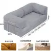 Sofá compressível de tecido retrô para salas pequenas, estilo antigo, dobrável, de dupla utilidade para duas ou três pessoas, cama de sofá preguiçosa modular