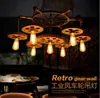 Estilo industrial retro lámpara creativa personalizada tienda de ropa cafetería restaurante occidental restaurante balcón salón de peluquería lámpara de modelado artístico