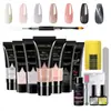 Kit de Gel para Uñas Poly Ojo de Gato con Capa Selladora de Gota de Agua y Imán de Anillo