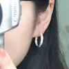 Brincos Grandes Circulares Exagerados Personalizados Europeus e Americanos Círculo Completo Zircônia Brincos de Ouro 18K Populares Acessórios de Roupa de Trabalho Versáteis de Luxo Acessível