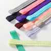 Tirantes de Lencería con Borde de Jacquard Disponibles en Fábrica, Bandas Elásticas Plegadas Creativas en Forma de Media Luna, Tirantes de Lencería Elásticos Teñidos a Medida Multicolor
