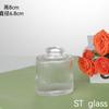 Jarrón de Boca Pequeña Fresco y Simple Jarrón de Vidrio Flores Flores Secas Jarrón de Agua Decoración Adornos Sala de Estar Oficina en Casa