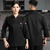 Ropa de trabajo de alta gama para cocina de restaurante para hombres, uniformes de chef profesionales para panaderías y pastelerías, uniformes de chef de invierno hechos a medida