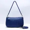 Bolsa de mão tecida à mão simples e fashion de grande capacidade transfronteiriça, bolsa de ombro/axila fashion requintada e leve