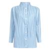 Miyake 2026 Primavera Nuevo Estilo Coreano Cuello Alto Delgado Botonado Gabardina para Mujer Moda Versátil Chaqueta Cardigan Plisado