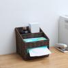 Seagrass Trapezoidal Paper Drawbox Storage Basket Split Jewelry Box Office Desktop Sundries Cesta Atacado
