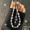 Lujo Ligero y Gama Alta Cadena de Borla de Cristal para Teléfono Móvil Bolso Llavero Colgante Diseño de Nicho Colgante para Teléfono Móvil para Prevenir Caídas y Pérdidas
