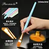 Pinceles de arte transfronterizos, 10 unidades, en forma de abanico, de color caramelo, acrílico, tiza al agua, suministros de pintura para estudiantes, venta al por mayor