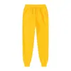 2023 comercio exterior AliExpress nuevos pantalones casuales para hombre gruesos con forro polar color sólido talla grande pantalones de fitness para correr