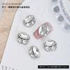 Popular Manicure Jóias Pombo Ovo Cristal Pilha Broca Acabamento Super Flash Full Broca Luz Luxo Texturizado Liga Pilha Broca de Unhas