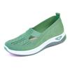 Sapatos Femininos 2025 Verão Sapatos de Malha Respiráveis Venda Direta da Fábrica Sapatos Simples para Meia-Idade e Idosos Sapatos de Tecido Slip-On Sapatos Femininos