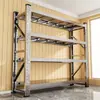 Prateleiras de Armazenamento de Aço Inoxidável com Capacidade de 200kg por Camada, Prateleiras de Armazenamento Comerciais para Porões, Armazéns e Fábricas, Prateleiras de Armazenamento de Alta Resistência
