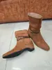 Botines Retro Estilo Desierto Francés para Mujer, Nueva Colección Otoño 2026, Botas Vaqueras Western de Gamuza con Plantillas Interiores Elevadoras