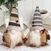 Muñeco luminoso sin rostro de café transfronterizo, adorable bolsita de café tejida con adornos de duende luminoso Rudolph.