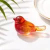 Pájaro de la Fortuna de Cristal 3D con Base Giratoria, Adorno de Pájaro de Cristal de la Fortuna Giratorio