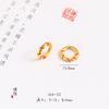Colgante de oro arena Nezha Círculo Rueda Caliente Accesorios DIY Material Pulsera Collar Colgante Cuentas de la Suerte Tejidas a Mano