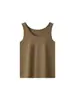 Camiseta Chaleco de Algodón Copo de Nieve con Cuello en U para Mujer, Verano, Corte Holgado, Adelgazante, Transpirable, Versátil para el Trabajo y el Hogar, Top Estilo Perezoso