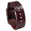Pulsera de hombre para motocicleta transfronteriza estilo punk correa de piel de vaca cinturón retro pulsera ancha de cuero