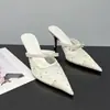 Primeiro Encontro Sandálias com Faixa de Cabeça Jibao Femininas 2026 Novas Sapatos com Tiras no Tornozelo de Malha com Strass Laço Salto Alto Confortável
