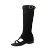 Sandálias Chinelo de Salto Escondido Femininas 2026 Estilo de Design de Nicho para Comércio Exterior, Botas Longas Emagrecedoras, Botas de Equitação Altas até o Joelho