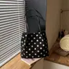 Bolso tote de moda y fresco transfronterizo para mujer, nuevo estilo verano 2026, diseño de lunares, bolso de hombro elegante, adecuado para ir al trabajo y como bolso de axila