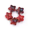 Estilo retrô cor estrela de cinco pontas contas de porcelana mudança de esmalte estrelas com contas acessórios DIY acessórios para pulseira contas de cerâmica atacado