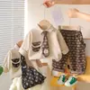 Roupa Infantil Yihao Terno para Meninos 2025 Novo Conjunto de Duas Peças com Camisa de Outono Fábrica de Origem Atacado