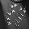 Pendientes Transfronterizos Europeos y Americanos Nuevos de Acción de Gracias Otoño Hoja de Arce Pastel de Calabaza Piña Acero Inoxidable Moda Pendientes Colgantes