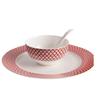 Cuenco de Cerámica de Lujo, Plato de Porcelana de Hueso, Cuenco para Sopa Rombo Serie Estrella, un Artefacto Imprescindible para Cocinar y Comida Gourmet, Juego de 4 Piezas