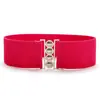 Cinto Transfronteiriço Simples e Fashionável Estilo Coreano Primavera e Verão Decorativo para Vestido Feminino Elástico Elástico com Cinto
