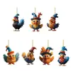 Colgante de pavo para Año Nuevo Transfronterizo Colgante para Árbol de Navidad Colgante para Coche Decoración de Árbol de Navidad Asiento Trasero del Coche