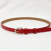 Cinturón para mujer que combina con todo, cinturón delgado decorativo para vestido con hebilla de pasador de perlas simple coreano con jeans, fabricantes