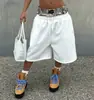 Moda Verão Cruzada Europeia e Americana Nova Marca Americana High Street Shorts de Cintura Dupla Masculino Solto Moda Tendência Shorts Casuais Masculinos