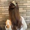 Presilha de Pelúcia Estilo Chanel com Laço para Cabelo Feminino Grampo de Tubarão para Parte de Trás da Cabeça Acessório de Cabeça de Alto Padrão Outono e Inverno Novo