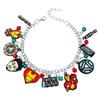Pulseira de pingente de coração de energia de homem de ferro Tony Stark Love Iron Man Energy Heart Pingente de filme e televisão europeus e americanos transfronteiriços