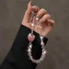 Nueva Cadena para Teléfono Móvil Cadena Colgante de Cristal Diseño de Gama Alta Pequeño Nicho Sentido del Diseño Exquisito Correa Colgante de Muñeca para Mujer Accesorios para Bolsos