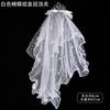 Véu Infantil Vestido de Princesa Bebê Coroa Grampo de Cabelo Dama de Honra Menina Aniversário Acessórios de Cabelo Menina Laço Grampo de Cabelo Acessório de Cabeça