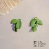 Nuevo Colgante de Hoja de Monstera Verde Fresco de Aleación DIY Pulsera Llavero Decoración Accesorio Materiales